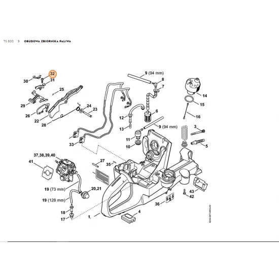 STIHL   Śruba z łbem cylindrycznym IS-P4x14 9074 478 3005